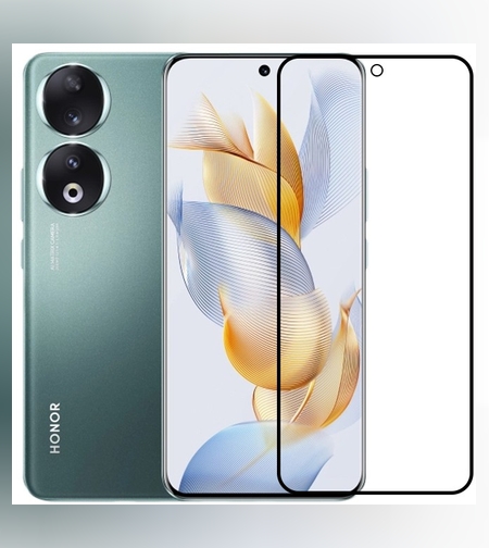 Folie Sticla Securizata, Flippy, Compatibila cu Honor 90, Full Glue, Margini Negre, Transparent