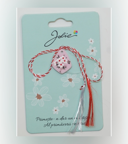 Martisor din Acril, Dimensiune Pandantiv Aprox 2 cm, Multicolor, Model 9