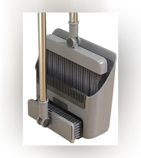 Matura Perie si Faras cu Coada Flippy, Set 3 in 1, cu Dinti de Pieptene pentru Curatare Matura, rotativ, pliabil, detasabil, Otel inoxidabil si Polipropilena, Gri inchis