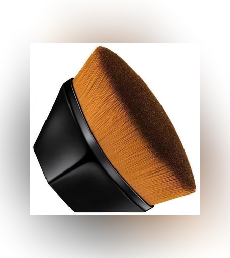 Pensula kabuki plata pentru fond de ten, Flippy, negru