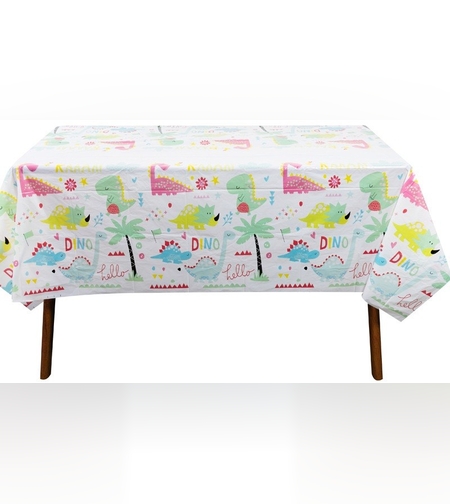 Fata de Masa Dreptunghiulara, Flippy, Colectia Dino Park, 180 x 108 cm, din PE, Anti-pete, Impermeabila, Multicolor