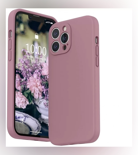 Husa protectie Flippy compatibila cu Apple iPhone 13 Pro Max Liquid Silicone Mov