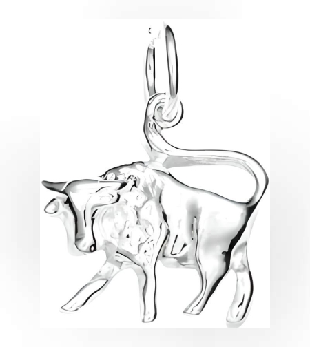 Pandantiv din Argint 925 Jolie Silver, Zodia Taur, 18 x 18 mm, 1 g