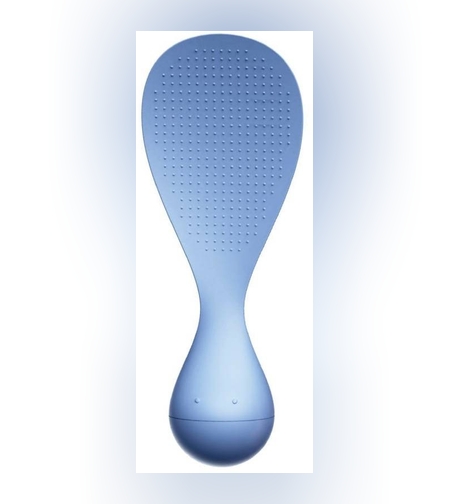 Lingura de Orez Termorezistenta cu Baza Antialunecare, Flippy, Albastra, Ideala pentru Preparare si Servire