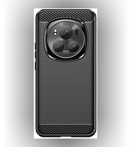 Husa de Protectie pentru Honor Magic 6 Pro, Flippy, Protectie 360, din TPU cu element de Carbon, Anti Alunecare, 1.8 mm, Negru