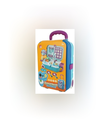 2 in 1, Valiza si mini bucatarie cu ustensile