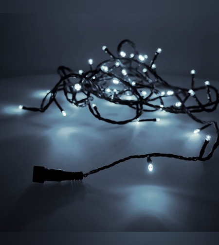 Instalatie Craciun Profesionala de Exterior IP65, 400 m, 4000 Led-uri Mari ,Liniara, Alb rece, Interconectabila, Prelungitor 6.5 m inclus, Fir Negru, Flippy