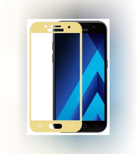 Folie Sticla Samsung Galaxy A7 2017 5D Auriu