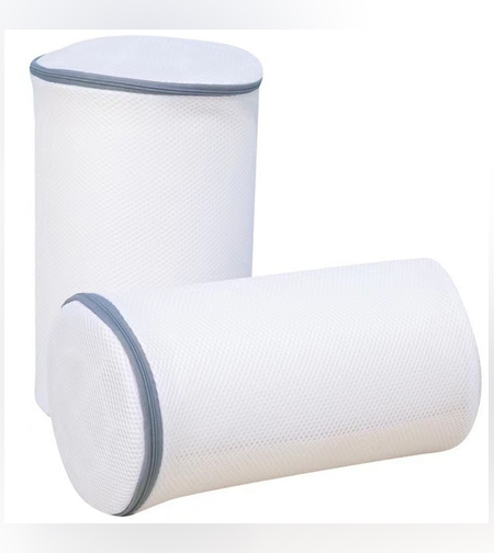 Sac Cilindric pentru Spalare Incaltaminte, Flippy, Dimensiuni Mici, pentru Masina de Spalat, 31x18x3 cm, Alb