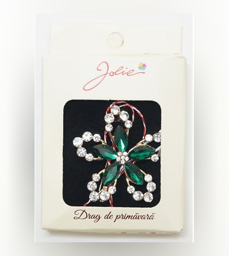Martisor Brosa Medie, Multicolora, Dimensiune Brosa Aprox 5 cm, Material Metal, Model 14