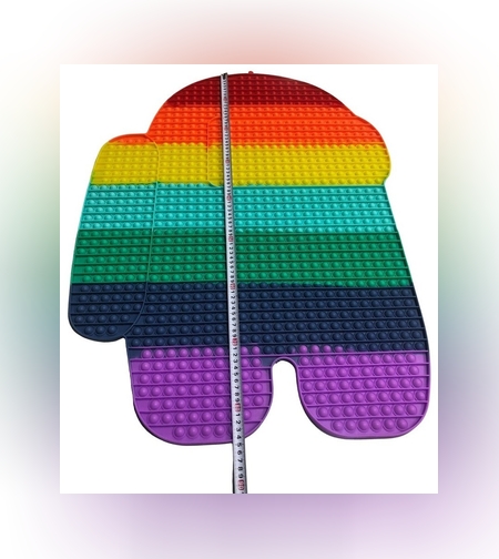 Jucarie antistres din silicon, Flippy®, Pop It Now and Flip It, Among Us, 85 cm