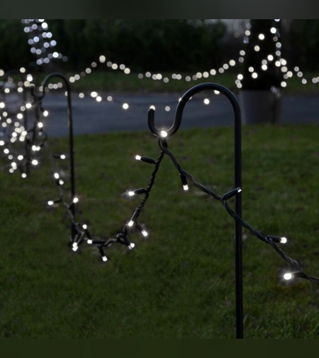 Instalatie Craciun Profesionala de Exterior IP65, 297 m, 2970 Led-uri Mari ,Liniara, Alb rece, Interconectabila, Prelungitor 1.5 m inclus, Fir Negru, Flippy