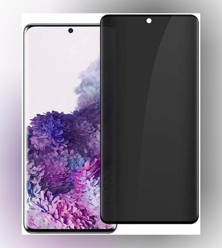 Folie Sticla Securizata Curbata Flippy pentru Samsung Galaxy S20 Plus Full Glue Privacy Negru