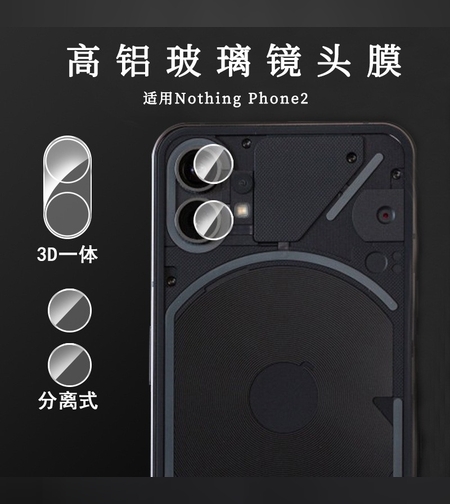 Folie Sticla pentru Camera, Flippy, Compatibila cu Nothing Phone 1, 3D, Transparent