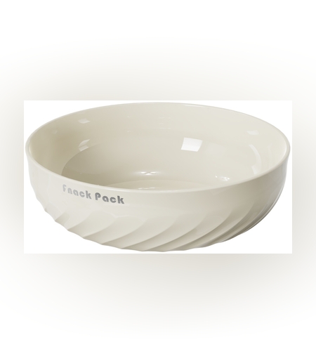 Bol cu un Singur Strat, Flippy, pentru Fructe, Legume, Snacks, 22.4x9 cm, Crem