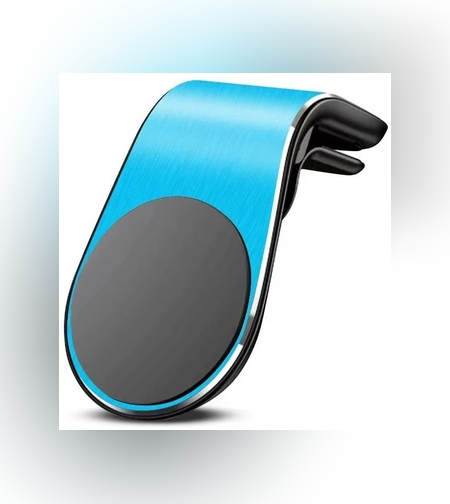 Suport de Telefon, Flippy, pentru Ventilatie, din ABS si Magnet, 3.8 x 3.7 x 6.2 cm, Universala, Albastru