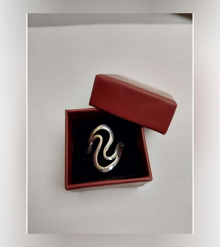 Inel Argint 925 Spirala, Jolie Silver, 5.3g, 2.5 cm x 2 cm, M 54