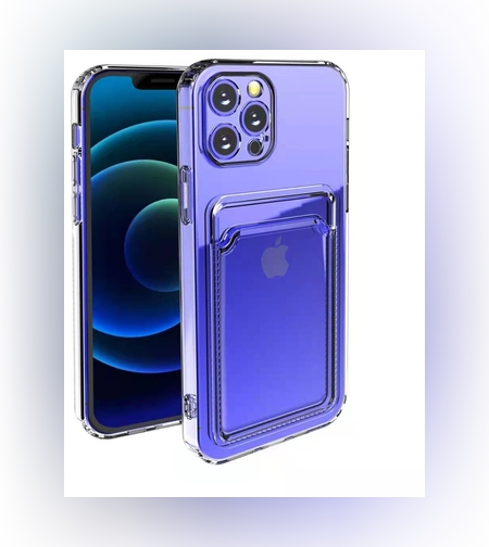 Husa protectie Flippy cu suport card compatibila cu Samsung A22 4G Transparent