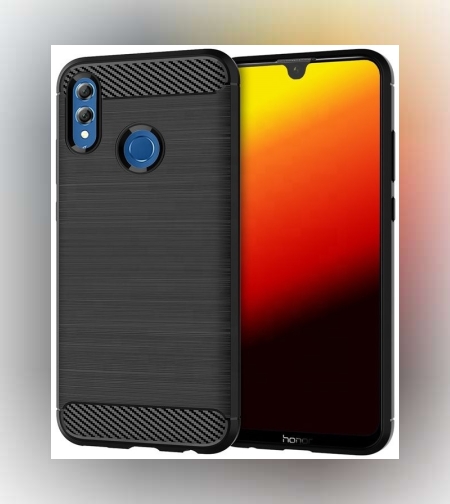 Husa de protectie Tpu, carbon, pentru Huawei Y7 2019, Negru