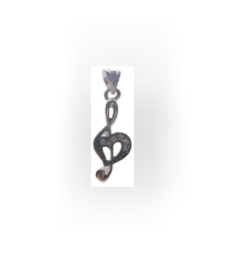 Pandantiv Argint 925 Cheia Sol cu Inima