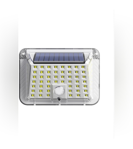 Lampa solara de perete Flippy, 90 LED-uri SMD, senzor de miscare, IP65, 1200mAh, material ABS, lumina alb rece, alb