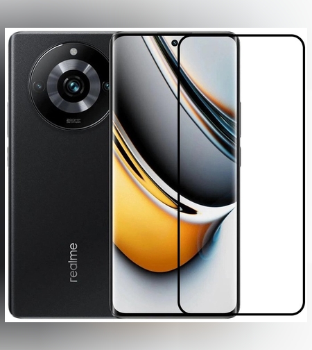 Folie Sticla Securizata, Flippy, Compatibila cu Realme 11 Pro+, Full Glue, Margini Negre, Transparent