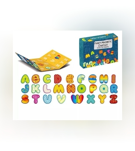 Joc educativ magnetic tip carte, Fancy Magnetic Chartlet, 26 de piese, +3 ani, multicolor
