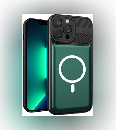 Husa Urban Armor pentru Samsung Galaxy A24 4G, Flippy, Suport Auto Magnetic, Protectie Antisoc, Verde Inchis