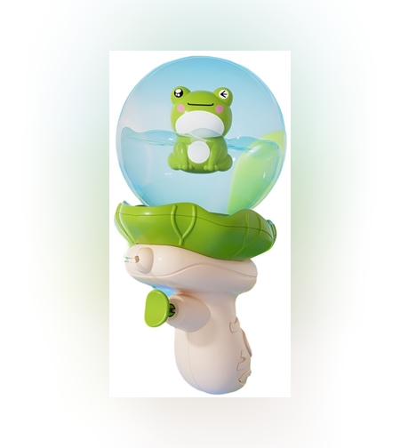 Pistol cu Apa pentru Copii, Flippy, Multifunctional, Capacitate 250 mL, Model Broscuta, 15.6x8x8.6 cm, ABS, Verde