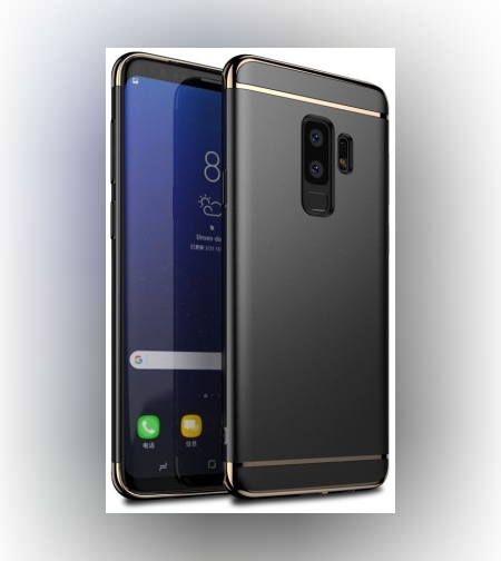 Husa Samsung Galaxy S9 Luxury Plating 3 in 1 Negru