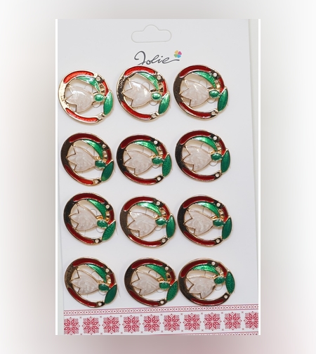 Set 12 Brose Martisor Primavara Ghiocel in Cerc