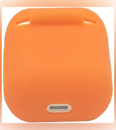 Husa AirPods cu Inel Prindere Portocaliu