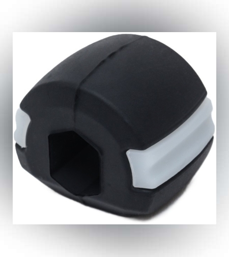 Dispozitiv de Tonifiere Faciala, Flippy, din Silicon, Corectare Mandibula/Maxilar, Negru