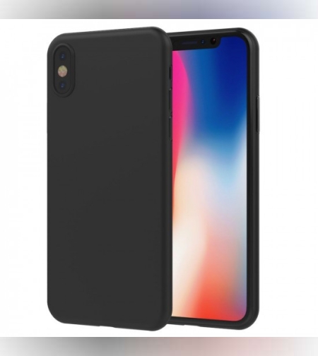 Husa Apple iPhone X Full Silicone Negru