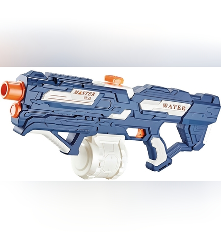 Pistol cu Apa pentru Copii, Rezervor 600ml, Flippy, 14ani+, cu baterie 1200mAh, Electric Burst, Albastru/Alb, 1000ML