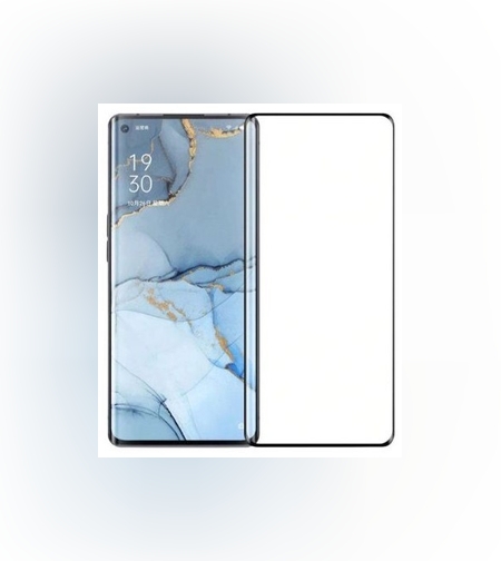 Folie Sticla Curbata Oppo Reno 3 Pro Full Glue Negru