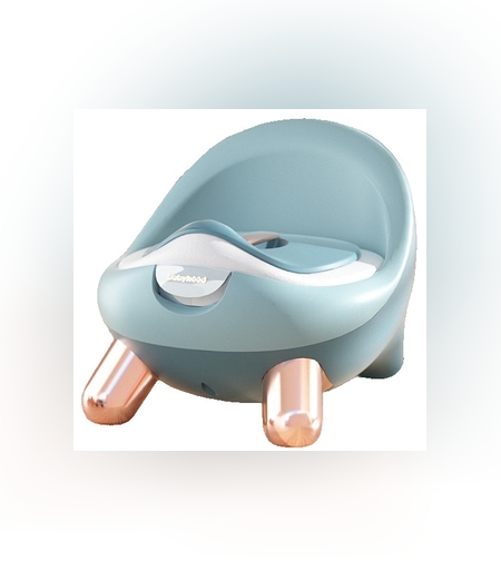 Olita pentru Copii, Flippy, +1an, Portabila, cu Capac, Model Prietenos, Non-Toxic, Compartiment Detasabil, cu 4 Picioare, Usor de Curatat, Verde Gold