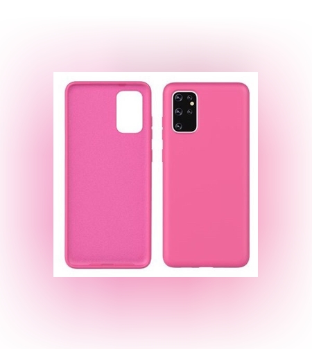 Husa protectie Flippy compatibila cu Samsung Galaxy S21 Ultra Liquid Silicone Case, Fuchsia