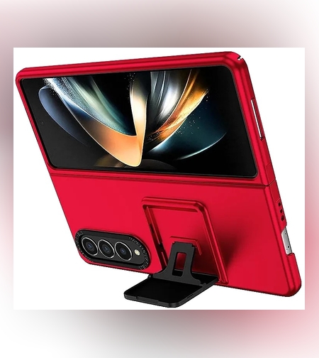 Husa de protectie Flippy, Pliere Tridimensionala, Multifunctionala, PC, pentru Samsung Galaxy Z Fold 4 5G, Rosu