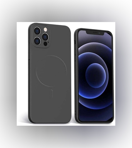 Husa protectie Flippy compatibila cu Apple iPhone 12 Pro Mag Safe Silicone Negru