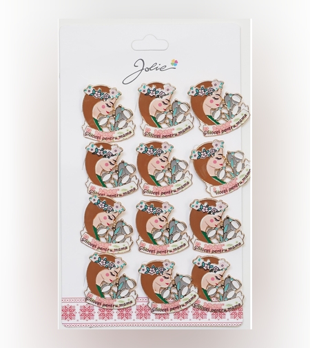 Set 12 Brose Martisor Primavara Mesaj Ghiocei pentru Mama