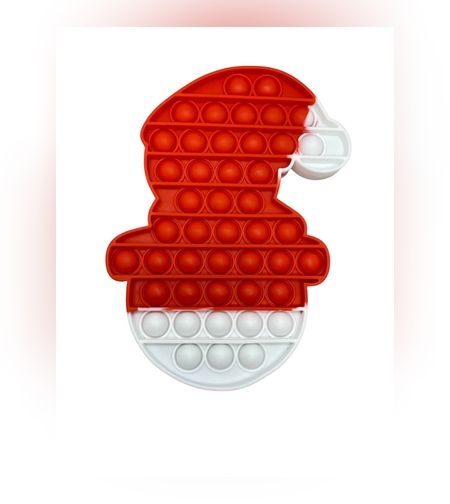 Jucarie antistres din silicon, Flippy, Pop It Now and Flip It, Elful lui Mos Craciun, Multicolor