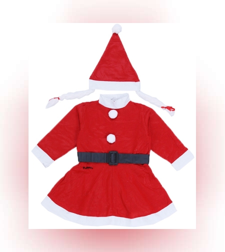 Costum Craciunita Flippy® Fata, 1-3 ani, 3 piese, Polar