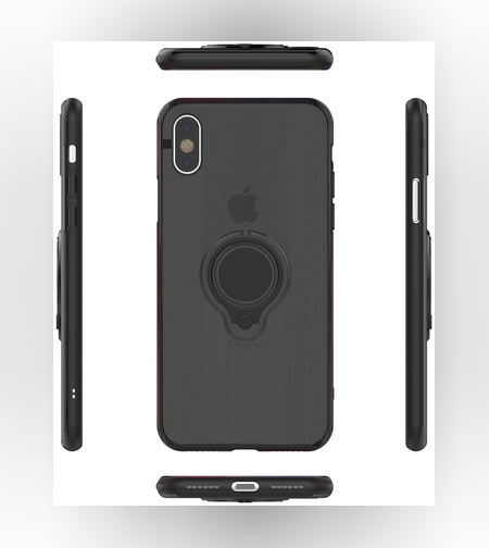 Husa Apple iPhone 6 Armor Ring cu inel magnetic Negru