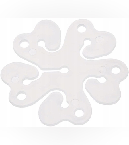 Suport pentru Baloane, Flippy, care Formeaza o Floare, cu Un Singur Strat, pentru 6 Baloane, 6x6cm, 2.7g