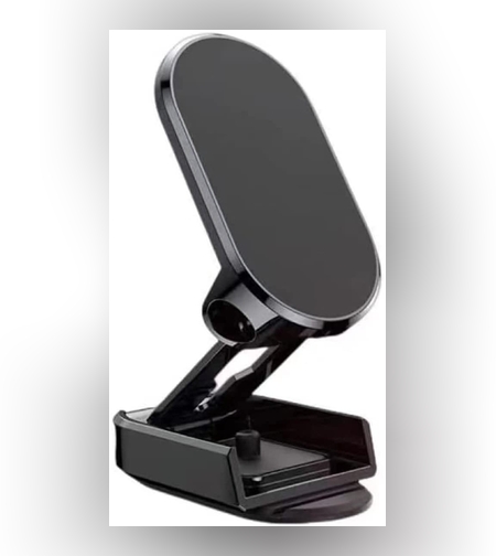 Suport auto magnetic multifuncțional Flippy, Universal, compatibil cu toate dimensiunile de telefon, negru