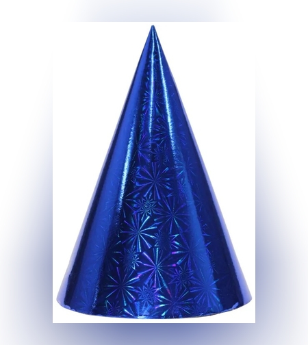 Set 6 Coifuri Metalizate, Flippy, pentru Petrecere, Tematica Aniversare, Albastru