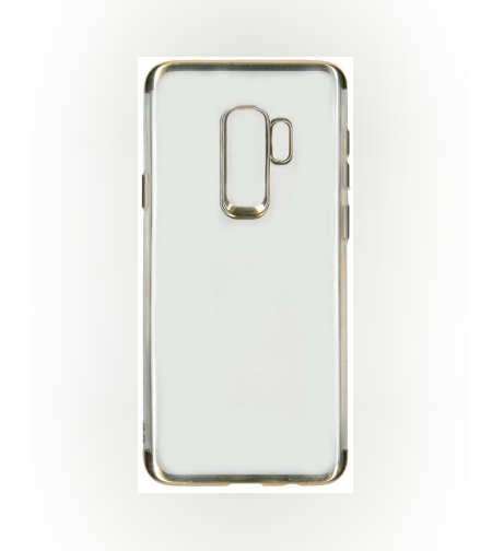 Husa Samsung Galaxy S9 Transparent cu Margini Aurii