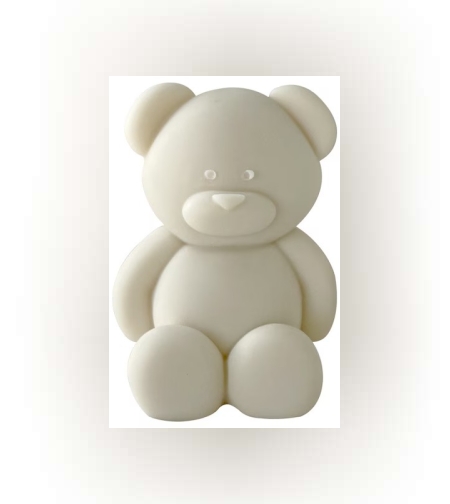 Lumanare Parfumata, Flippy, Model Ursulet, Alba, Aromaterapie, 5.5x3.6x4 cm