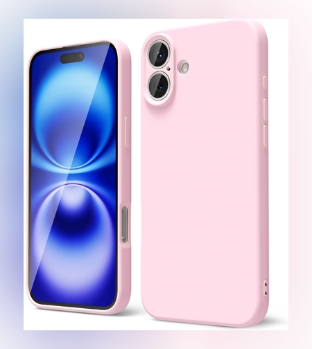 Husa de Protectie Matte TPU, Flippy, pentru Apple iPhone 16 Plus, Protectie Camera, Antisoc, Antizgariere, Antialunecare, Acoperire Completa, Roz